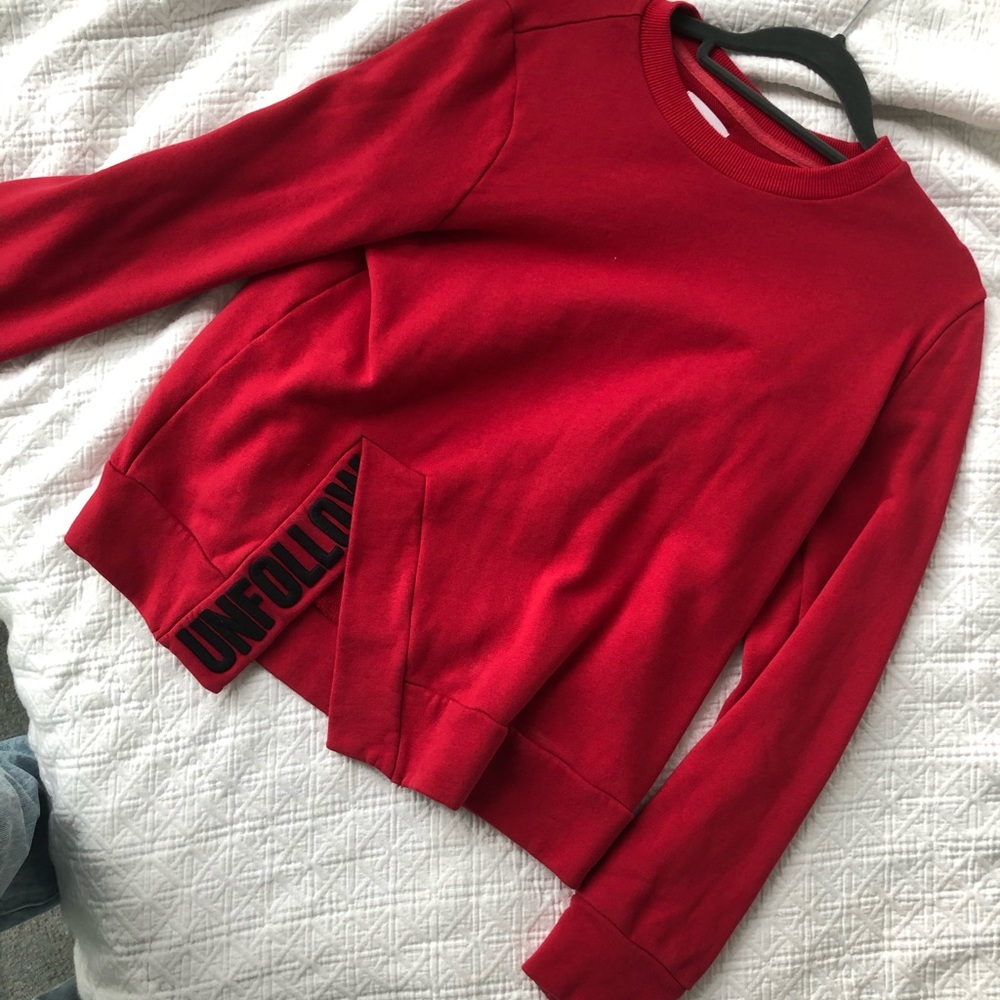 Red sweater